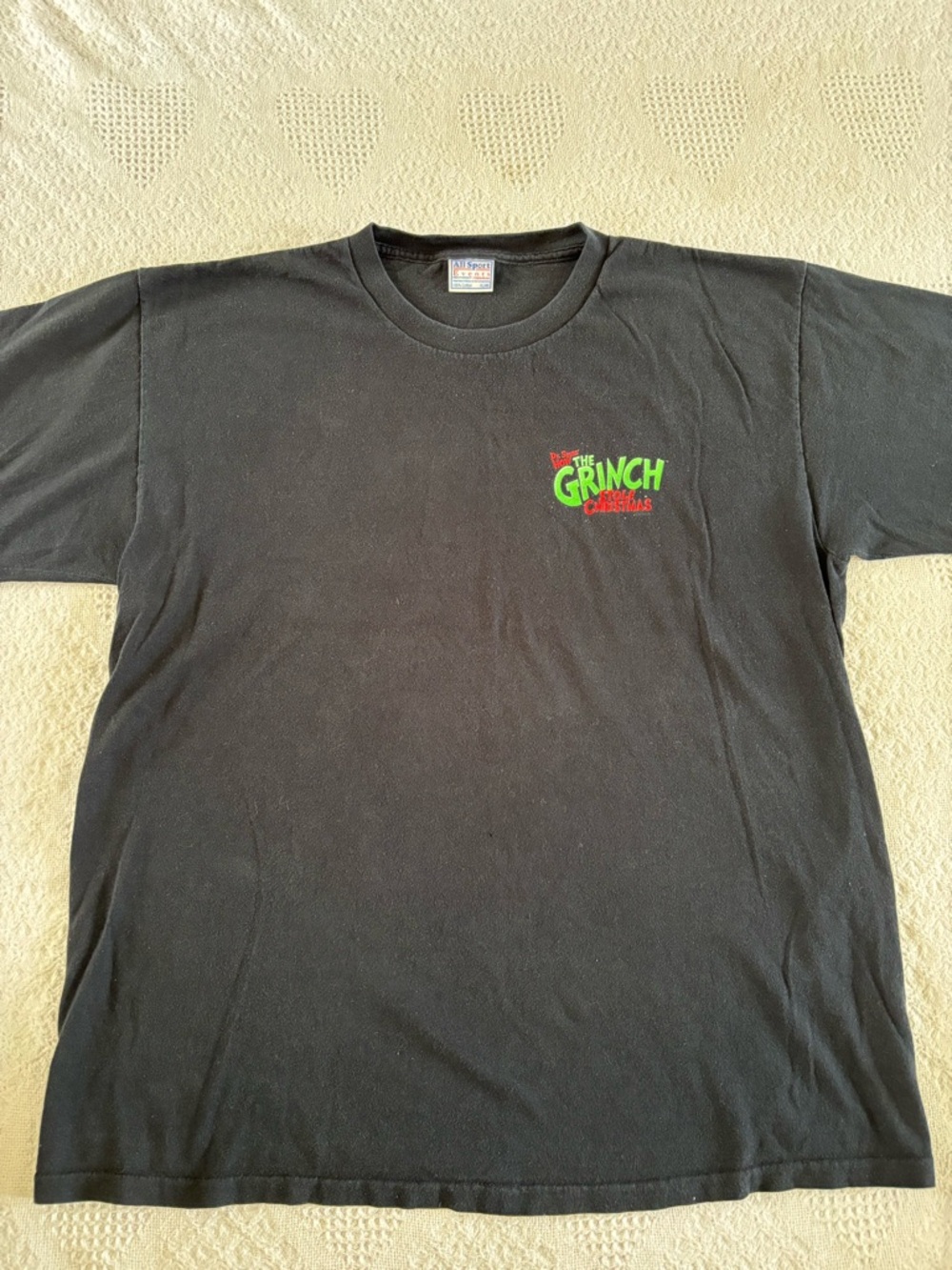 Vintage Y2K How The Grinch Stole Christmas Movie Promo Tshirt Unisex XL Allsport